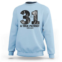 Freedom Number 31 Tribute Graphic Sweatshirt Thank You Charlie Kirk A True Patriot Memorial - Wonder Print Shop