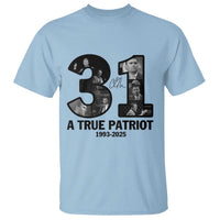 Freedom Number 31 Tribute Graphic T Shirt Thank You Charlie Kirk A True Patriot Memorial - Wonder Print Shop