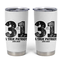Freedom Number 31 Tribute Graphic Tumbler Cup Thank You Charlie Kirk A True Patriot Memorial - Wonder Print Shop