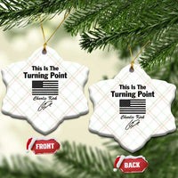 This is The Turning Point Ceramic Ornament American Flag A True Patriot Statement - Wonder Print Shop