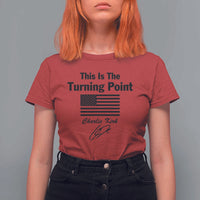 This is The Turning Point T Shirt For Women American Flag A True Patriot Statement - Wonder Print Shop