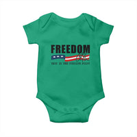 Freedom This Is The Turning Point Baby Onesie True Patriot Liberty Defender American Flag - Wonder Print Shop