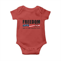 Freedom This Is The Turning Point Baby Onesie True Patriot Liberty Defender American Flag - Wonder Print Shop