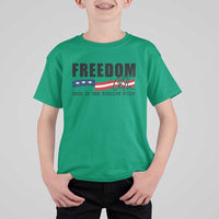 Freedom This Is The Turning Point T Shirt For Kid True Patriot Liberty Defender American Flag - Wonder Print Shop