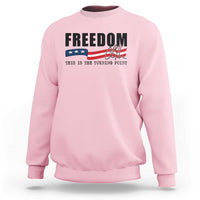 Freedom This Is The Turning Point Sweatshirt True Patriot Liberty Defender American Flag - Wonder Print Shop