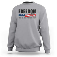 Freedom This Is The Turning Point Sweatshirt True Patriot Liberty Defender American Flag - Wonder Print Shop
