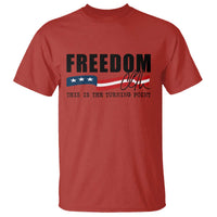 Freedom This Is The Turning Point T Shirt True Patriot Liberty Defender American Flag - Wonder Print Shop
