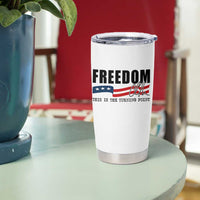 Freedom This Is The Turning Point Tumbler Cup True Patriot Liberty Defender American Flag - Wonder Print Shop