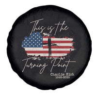 This is The Turning Point Memorial Spare Tire Cover Tribute to A True Patriot Christian Faith American Flag - Wonder Print Shop