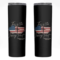 This is The Turning Point Memorial Skinny Tumbler Tribute to A True Patriot Christian Faith American Flag - Wonder Print Shop