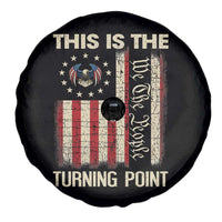We the People Turning Point Spare Tire Cover Vintage American Flag and Freedom Patriotic Eagle - Wonder Print Shop