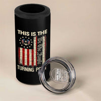 We the People Turning Point 4 in 1 Can Cooler Tumbler Vintage American Flag and Freedom Patriotic Eagle - Wonder Print Shop