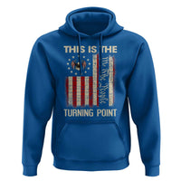 We the People Turning Point Hoodie Vintage American Flag and Freedom Patriotic Eagle - Wonder Print Shop