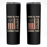 We the People Turning Point Skinny Tumbler Vintage American Flag and Freedom Patriotic Eagle - Wonder Print Shop
