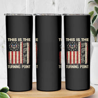 We the People Turning Point Skinny Tumbler Vintage American Flag and Freedom Patriotic Eagle - Wonder Print Shop