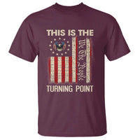We the People Turning Point T Shirt Vintage American Flag and Freedom Patriotic Eagle - Wonder Print Shop