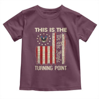 We the People Turning Point Toddler T Shirt Vintage American Flag and Freedom Patriotic Eagle - Wonder Print Shop