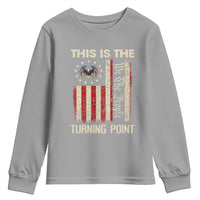 We the People Turning Point Youth Sweatshirt Vintage American Flag and Freedom Patriotic Eagle - Wonder Print Shop