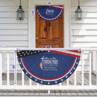 Faith Fueled Turning Point Patriotic Fan Flag Christian Patriot Cross and American Flag