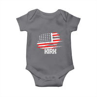 American Flag Kirk Baby Onesie Distressed Patriotic Team Charlie Tribute - Wonder Print Shop