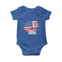 American Flag Kirk Baby Onesie Distressed Patriotic Team Charlie Tribute - Wonder Print Shop