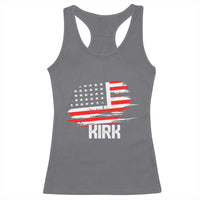 American Flag Kirk Racerback Tank Top Distressed Patriotic Team Charlie Tribute - Wonder Print Shop