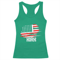 American Flag Kirk Racerback Tank Top Distressed Patriotic Team Charlie Tribute - Wonder Print Shop