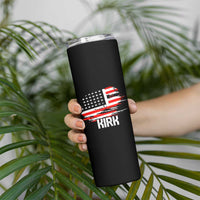 American Flag Kirk Skinny Tumbler Distressed Patriotic Team Charlie Tribute - Wonder Print Shop