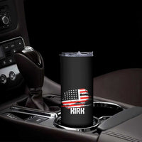 American Flag Kirk Skinny Tumbler Distressed Patriotic Team Charlie Tribute - Wonder Print Shop
