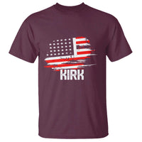 American Flag Kirk T Shirt Distressed Patriotic Team Charlie Tribute - Wonder Print Shop