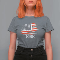 American Flag Kirk T Shirt For Women Distressed Patriotic Team Charlie Tribute - Wonder Print Shop