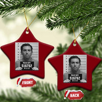 Tyler Robinson Mugshot Ceramic Ornament Justice For Charlie Kirk - Wonder Print Shop