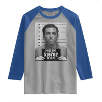 Tyler Robinson Mugshot Raglan Shirt Justice For Charlie Kirk - Wonder Print Shop