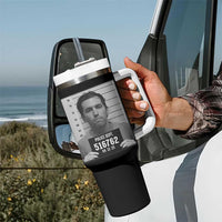 Tyler Robinson Mugshot Tumbler With Handle Justice For Charlie Kirk - Wonder Print Shop