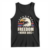 Freedom Never Dies Tank Top Bold Patriotic Eagle Graphic for True American Patriots - Wonder Print Shop
