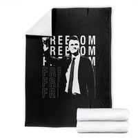 Freedom Charlie Kirk Tribute Throw Blanket A True Patriot Leagacy Memorial - Wonder Print Shop