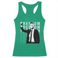 Freedom Charlie Kirk Tribute Racerback Tank Top A True Patriot Leagacy Memorial - Wonder Print Shop