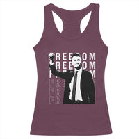 Freedom Charlie Kirk Tribute Racerback Tank Top A True Patriot Leagacy Memorial - Wonder Print Shop