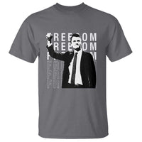 Freedom Charlie Kirk Tribute T Shirt A True Patriot Leagacy Memorial - Wonder Print Shop