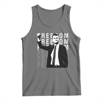 Freedom Charlie Kirk Tribute Tank Top A True Patriot Leagacy Memorial - Wonder Print Shop