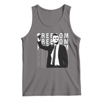Freedom Charlie Kirk Tribute Tank Top A True Patriot Leagacy Memorial - Wonder Print Shop