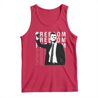 Freedom Charlie Kirk Tribute Tank Top A True Patriot Leagacy Memorial - Wonder Print Shop