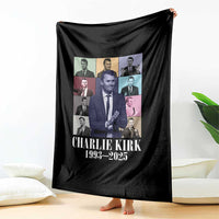 Legacy of Charlie Kirk Throw Blanket 1993 2025 Memorial Pop Art Tribute Graphic - Wonder Print Shop