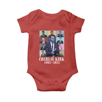 Legacy of Charlie Kirk Baby Onesie 1993 2025 Memorial Pop Art Tribute Graphic - Wonder Print Shop