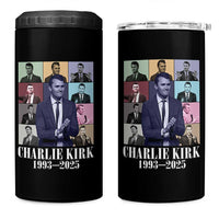 Legacy of Charlie Kirk 4 in 1 Can Cooler Tumbler 1993 2025 Memorial Pop Art Tribute Graphic - Wonder Print Shop