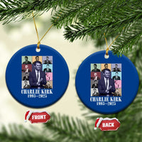 Legacy of Charlie Kirk Ceramic Ornament 1993 2025 Memorial Pop Art Tribute Graphic - Wonder Print Shop