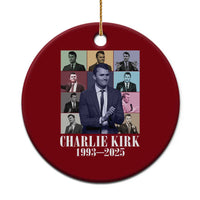 Legacy of Charlie Kirk Ceramic Ornament 1993 2025 Memorial Pop Art Tribute Graphic - Wonder Print Shop