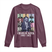 Legacy of Charlie Kirk Long Sleeve Shirt 1993 2025 Memorial Pop Art Tribute Graphic - Wonder Print Shop