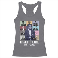 Legacy of Charlie Kirk Racerback Tank Top 1993 2025 Memorial Pop Art Tribute Graphic - Wonder Print Shop
