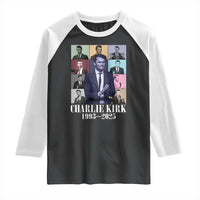 Legacy of Charlie Kirk Raglan Shirt 1993 2025 Memorial Pop Art Tribute Graphic - Wonder Print Shop